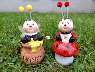 Beruška + vosa sedící