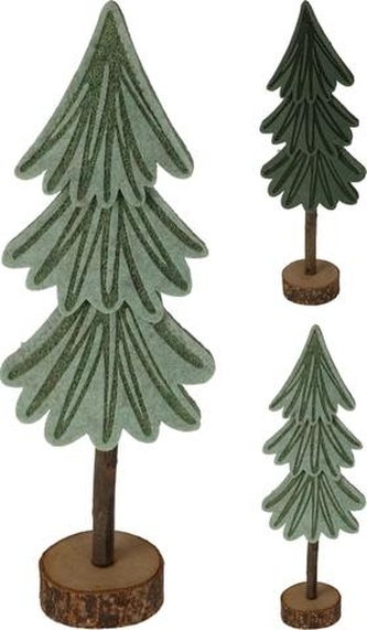 Stromek filc zelený menší