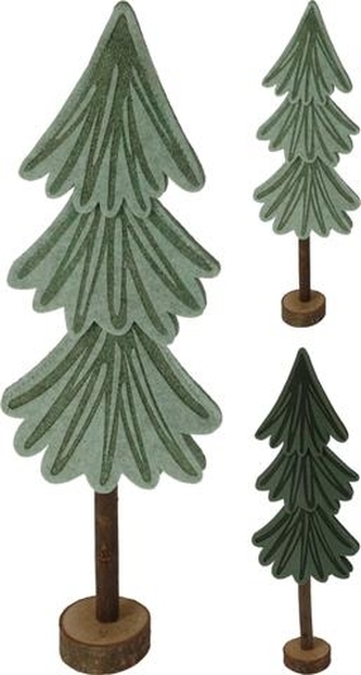 Stromek filc zelený velký