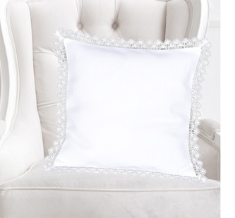 Návlek na polštář, Bílá elegance, bílý, 40 x 40 cm
