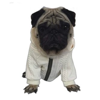 Svetr s kapucí Bulldog - Béžová M