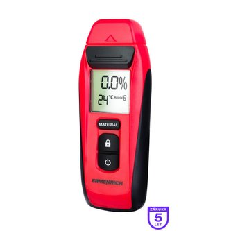 Detektor vlhkosti dřeva a jiných stavebních materiálů.