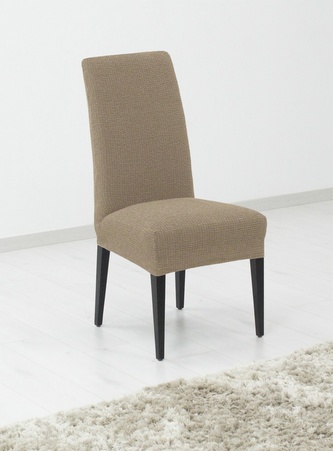 Potah elastický na celou židli, komplet 2 ks Denia, oříškový