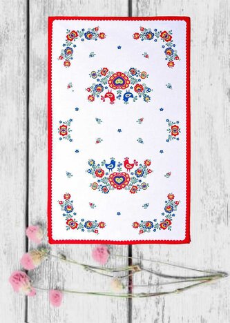 Forbyt, Utěrka kuchyňská, Folklor, červená