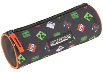 Školní penál na psací potřeby Minecraft: Ikony barel (22 x 8 x 8 cm)
