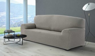 Potah na sedačku multielastický, dezén MARTIN, světle šedý dvojkřeslo 140 x 180 cm Potah na sedačku multielastický, dezén MARTIN, světle šedý dvojkřeslo 140 x 180 cm