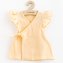 Letní kojenecké mušelínové šaty New Baby Leny peach - velikost 56 (0-3m)