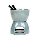 Fondue set pro 2 osoby | TOLGA | šedá | 12x14 cm | 855592 Homla