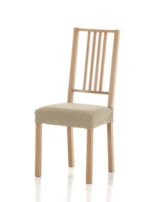 Forbyt, Potah elastický na sedák židle, Petra komplet 2 ks, béžový
