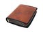 Kožený obal na knihu se zipem - kůže měděná