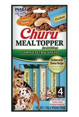 Churu Dog Meal Topper Chicken with Cheese Recipe 4x14g Churu Dog Meal Topper Chicken with Cheese Recipe 4x14g