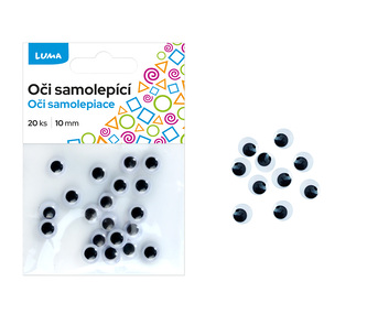 Oči kulaté 10mm, 20ks LUMA