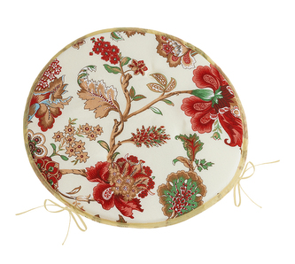 Sedák EMA kulatý hladký - Květ červená - průměr 40 cm