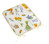 Sedák EMA hladký - Levandule fialová, žlutá - 40x40 cm hladký