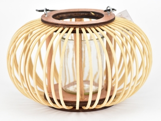 Proutěná lucerna Nora 15x25 cm, přírodní II. jakost