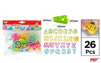 Foremki do plasteliny alfabet 26szt