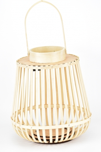 Dřevěná lucerna přírodní Aira S 29x27 cm II. jakost