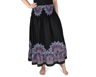 Sukně NIRAN, mandaly, černá