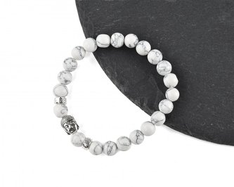 Náramek Bílý - Buddha