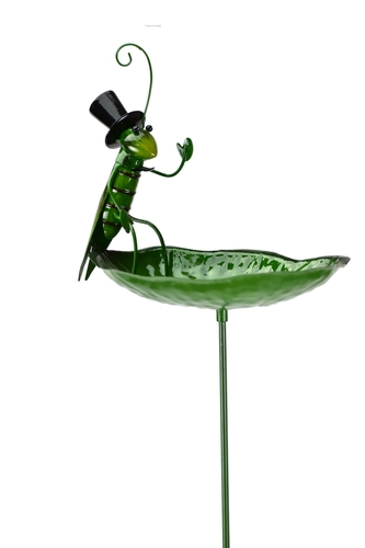 Kovové pítko pro ptáčky Leknín s koníkem 88 cm