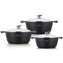 Sada nádobí Royalty, 6 ks, barva černá