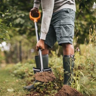 Rýč  "Solid", černá, zaoblený, FISKARS 1066717
