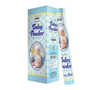 Indické vonné tyčinky Darshan Baby Powder Hexa 20 ks