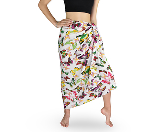 Sarong - Pareo BUTTERFLY, zeleno-žlutý