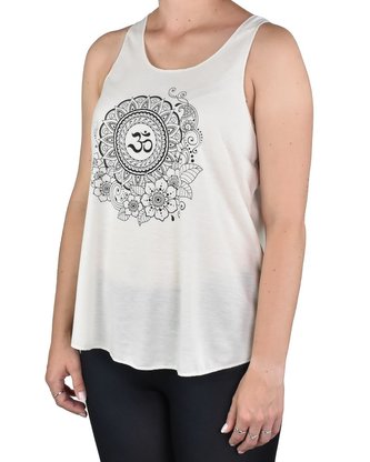 Dámské tílko YOGEE, krémové, ÓM