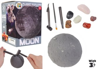 Wykopaliska minerałów planeta Księżyc
