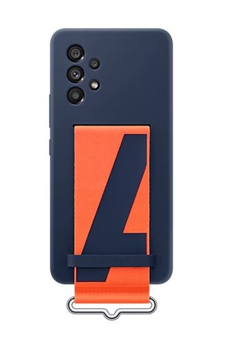 EF-GA536TNE Samsung Silikonový Kryt vč Popruhu pro Galaxy A53 5G Navy (Pošk. Balení)