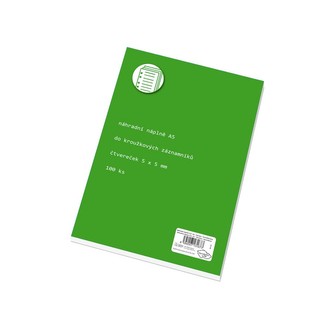 Karis blok A5 - náhradní vložka - čtverečkovaný