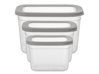 HRANATÁ DÓZA NA POTRAVINY FOODIE 800ML, 1,3L, 2,3L - SET 3