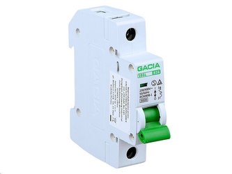 Jistič VCX GACIA SB6L 230V/25A/C/6kA/1P na DIN lištu Jistič VCX GACIA SB6L 230V/25A/C/6kA/1P na DIN lištu