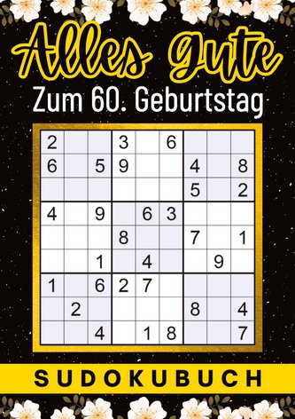 60 Geburtstag Geschenk | Alles Gute zum 60. Geburtstag - Sudoku