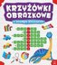 Krzyżówki obrazkowe z wesołym dinozaurem
