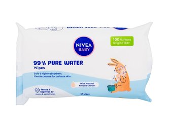 Nivea Baby Čisticí ubrousky 99% Pure Water Wipes 57 ks pro děti