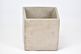 Cementový květináč šedý 10,5x10,5x10,5 cm