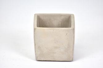 Cementový květináč šedý 6,5x7x7 cm