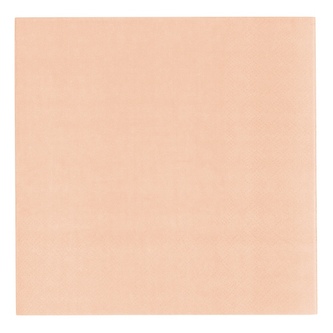 Papírové ubrousky - Vert Decor pastelově meruňkové, 33 x 33 cm, 20 ks