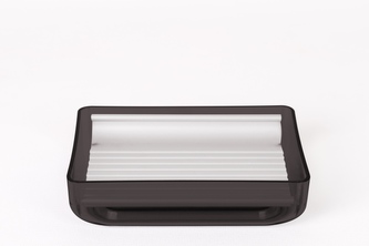 Mýdlenka obdélník černý antr. 8,5x11,5x3cm