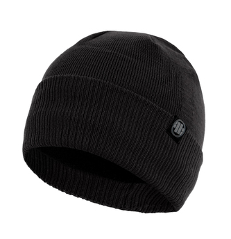 Zimní pletená čepice Pitbull West Coast Small Logo černá Barva: šedá, Velikost: UNI