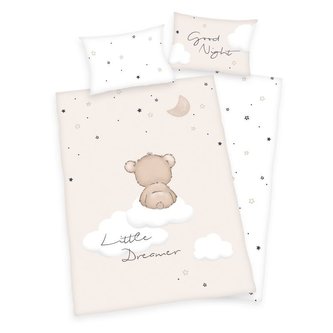 HERDING Povlečení do postýlky Malý Snílek Bavlna, 100/135, 40/60  cm