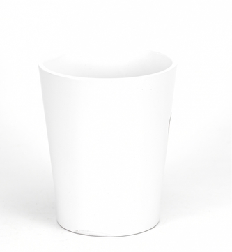 Keramický květináč na orchideje Merina Classic 15x13 cm bílý lesklý II. jakost