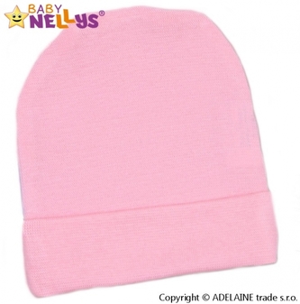 Baby Nellys Novorozenecká čepička  - sv. růžová, vel. 62; 62 (2-3m)
