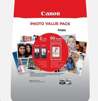 Canon CARTRIDGE CRG PG-560XL/CL-561XL PHOTO VALUE pro PIXMA TS535x,745x (360 str.) Canon CARTRIDGE CRG PG-560XL/CL-561XL PHOTO VALUE pro PIXMA TS535x,745x (360 str.)