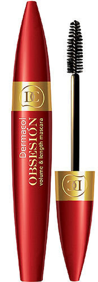 Dermacol Řasenka pro objem a délku řas (Obsesión Volume & Length Mascara) 12 ml Řasenka pro objem a délku řas (Obsesión Volume & Length Mascara) 12 ml - Odstín 01 Black woman