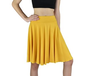 Letní sukně MIN, žlutá