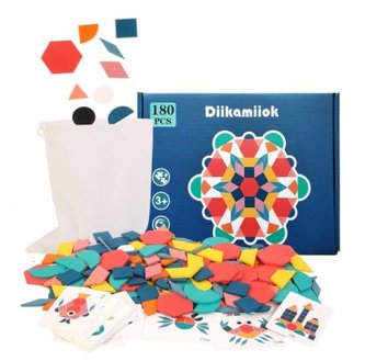 Dřevěné montessori puzzle 180 ks