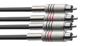 Stagg STC2C, kabel 2x RCA/2x RCA, 2m